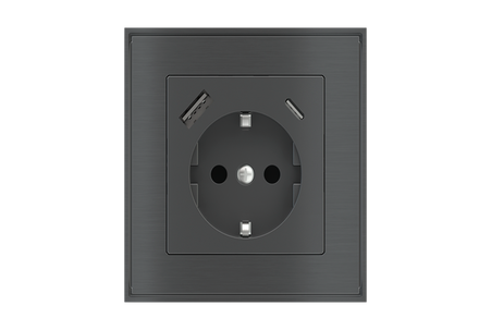 سوکت برق مربعی دارای USB