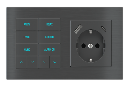کیت دیواری 10 پل دارای سوکت برق و USB محصول 20venti 
